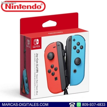 Nintendo switch set de controles l/r joy-con neon rojo/azul