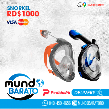 Mascara de buceo snorkel snorkeling 180 grados de vision anti empa