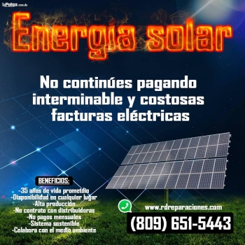 Instalación de sistema solar energía fotovoltaica