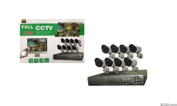 Kit de 8 camaras de seguridad  dvr  cables  mouse cctv