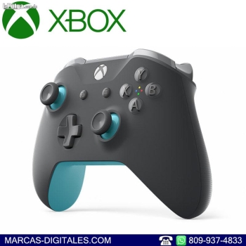 Xbox one control inalambrico color gris/azul