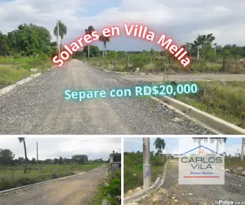 Solares en venta en villa mella santo domingo norte