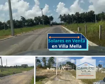 Solares en venta en villa mella desde 135 mts