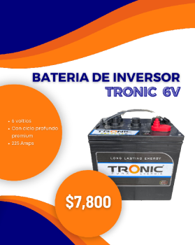 Batería de inversor tronic 6v