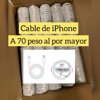 Cables de iphone a 70 pesitos