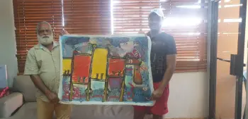 Obra de arte pintura cuadro original miguel ulloa 30 x 40