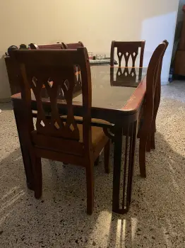 Comedor 6 sillas caoba de oportunidad  en santo domingo dn