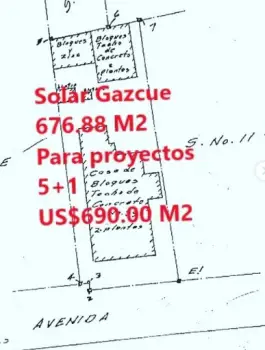 Solar gazcue 676.88 m2 para proyectos 51