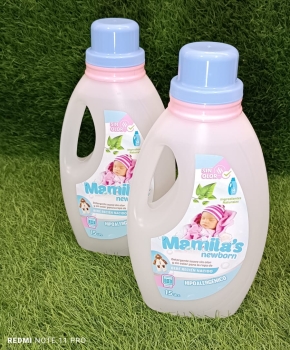 Detergente mamilas para ropa de bebes sin olor .