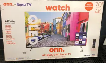 Onn 70 pulgadas qled 4k roku