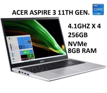Laptop acer aspire 3 15.6 i3 11va 8gb ddr4 256gb ssd nvme nueva 22500
