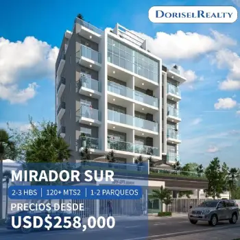 Venta de hermosos apartamentos en proyecto ubicado en mirador sur