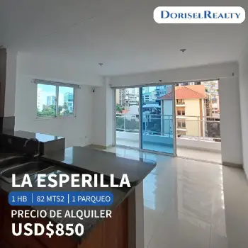 Alquiler de fabuloso apartamento ubicado en la esperilla