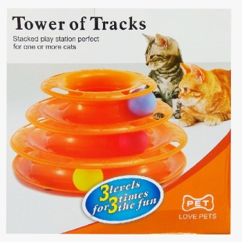 El disco cat tower tracks juguete para gato