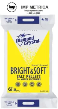 Diamond crystal sal para ablandadores 50 lb en pellets