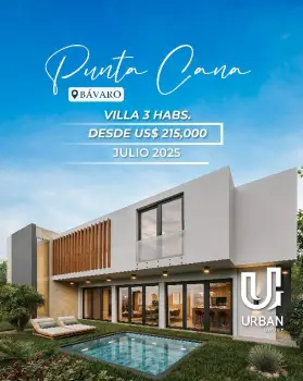Villas de 3 habitaciones desde us215000 en punta cana