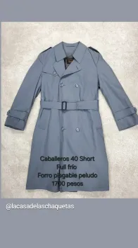 Abrigos de caballeros listos de lavandera
