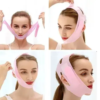 Latex de mandibula silicone v face mask