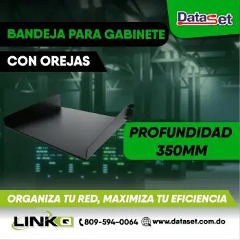 Bandeja para gabinete con orejas linkq