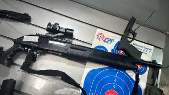 Arma pistola escopeta moderna táctica semi auto no paga renovación