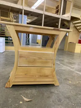 Gavetero-repisa de madera natural – elegancia y funcionalidad en uno!