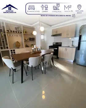 Proyecto de apartamentos en cdad. juan bosch con bono de vivienda apli