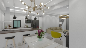 Apartamento de 2 habitaciones en venta en los 3 ojos.