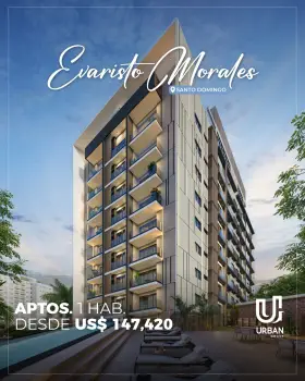 Apartamentos de 1  2 habitaciones en evaristo morales