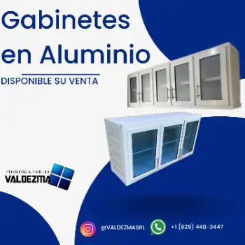 Gabinetes de aluminio disponible