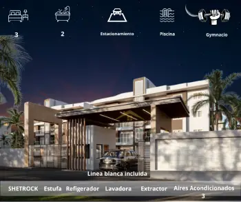 Apartamentos en exclusivo proyecto residencial en venta con linea blan