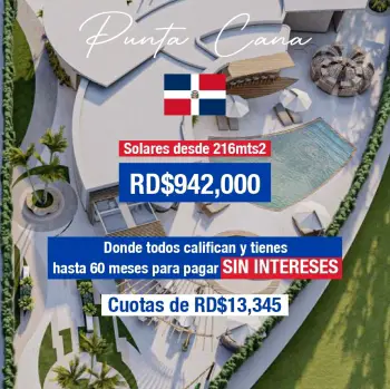 Invierte donde todos quieren vacacionar ???? solares en punta cana des
