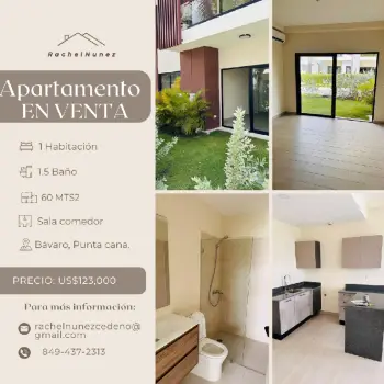 Apartamento en venta en bávaro punta cana.