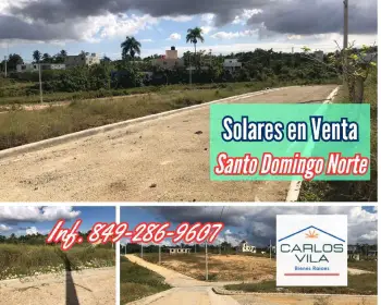 Solares en venta en santo domingo norte