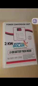 Inversor 1.5 kilo con baterías de litiun integrada