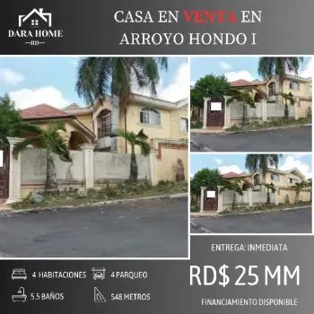 Moderno proyecto de venta en arroyo hondo viejo