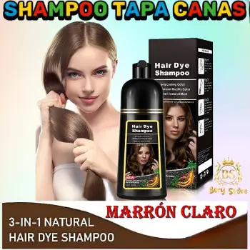 Shampoo cubre canas marron claro / shampoo tapa canas / shampoo tinte