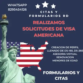 Llenado de ds160 para visa america y asesora