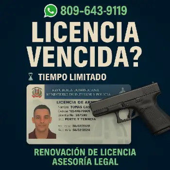 Renovación de licencia de armas