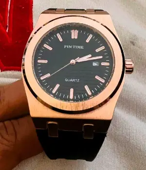 Reloj pin time rosé gold pulsera silicona ace/inox  1mes de garantia
