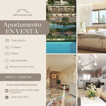 Apartamento en venta en bávaro punta cana.