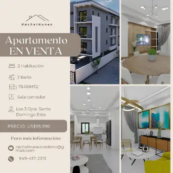 Apartamento en venta en los 3 ojos.