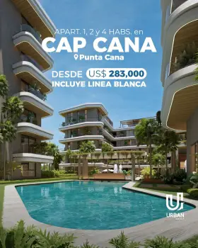 Apartamentos de 1 2 y 4 habitaciones en cap cana