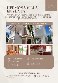 Villa en venta en juan dolio.