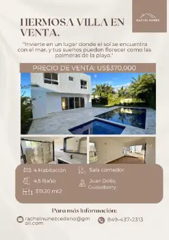 Villa en venta en juan dolio.
