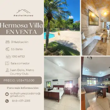 Villa en venta en juan dolio.