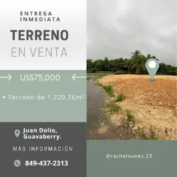 Terreno en venta juan dolio guavaberry.
