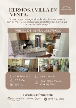 Villa en venta en juan dolio.