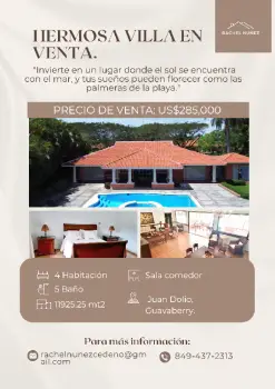Villa en venta en juan dolio.