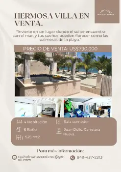 Villa en venta en juan dolio.