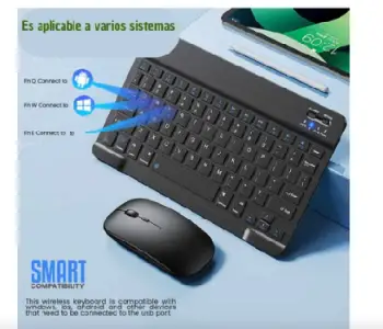 Combo teclado y mouse inalambrico bluetooth